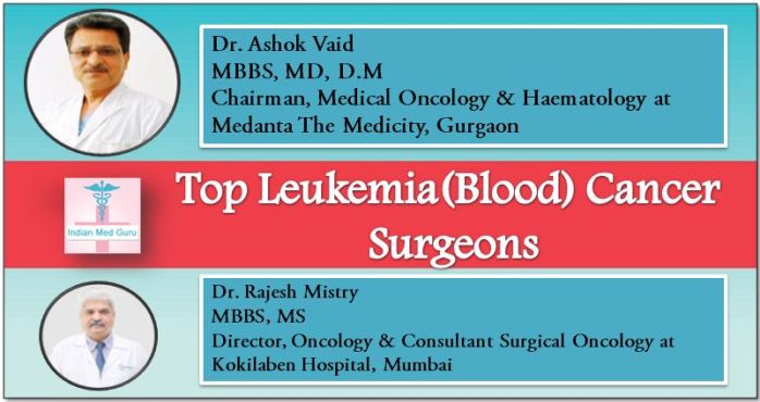 Top Leukemia Treatment Surgeons in India